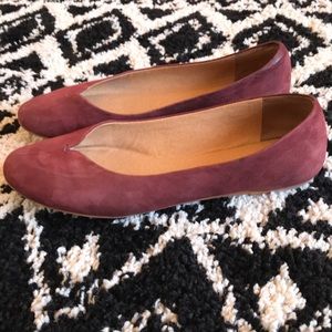 Lucky Brand leather maroon flats